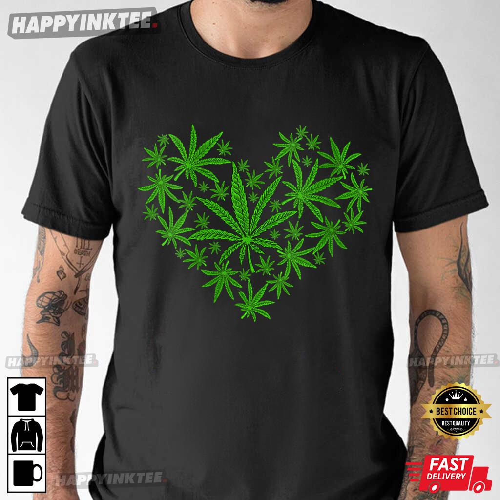 Lovely Weed Kanabis Love Valentine’s Day Essential T-shirt