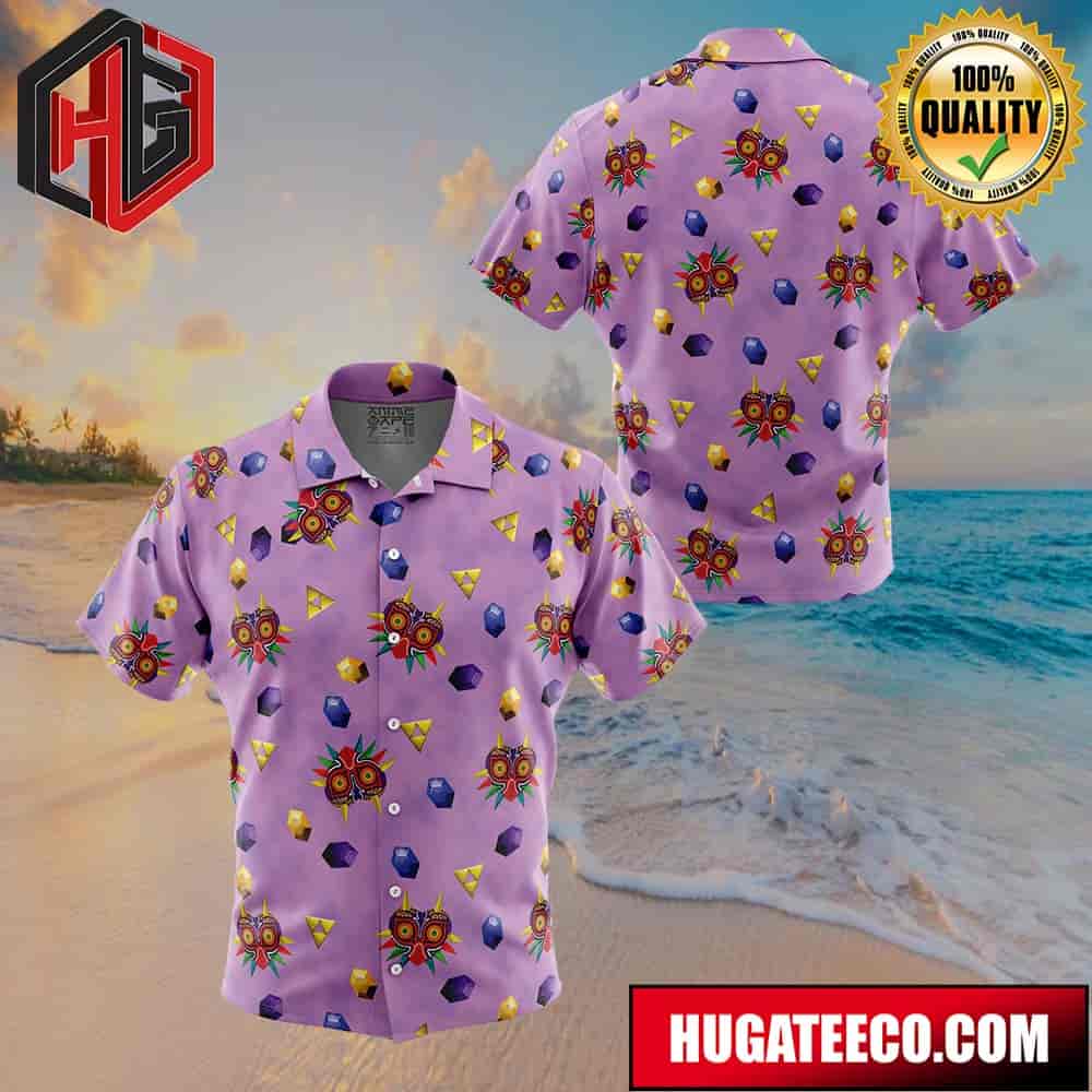 Majora’s Mask Legend Of Zelda Button Up Animeape Hawaiian Shirt