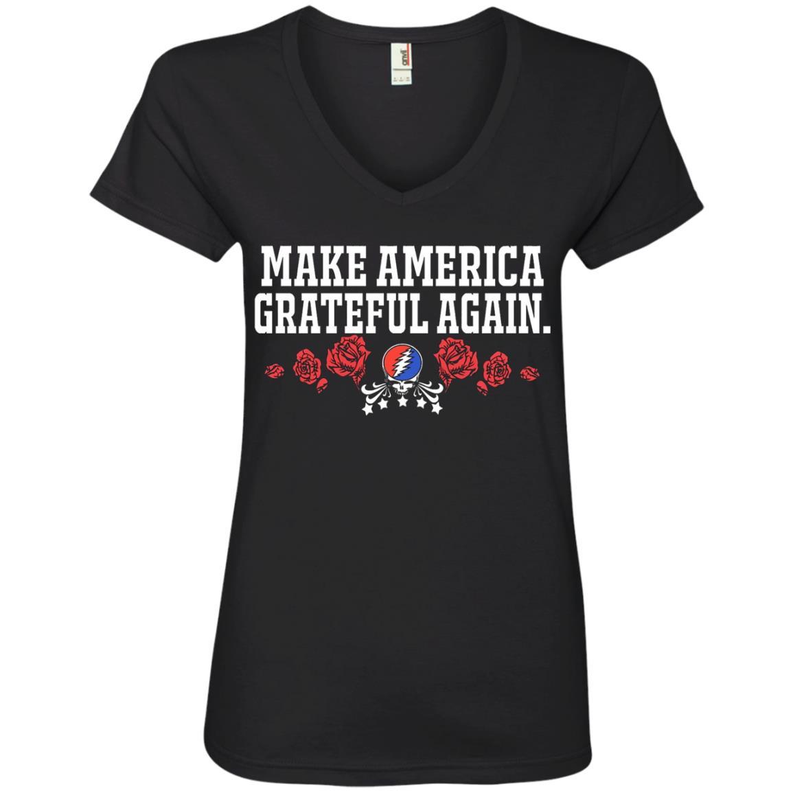 Make America Grateful Again – Ladies’ V-neck T-shirt