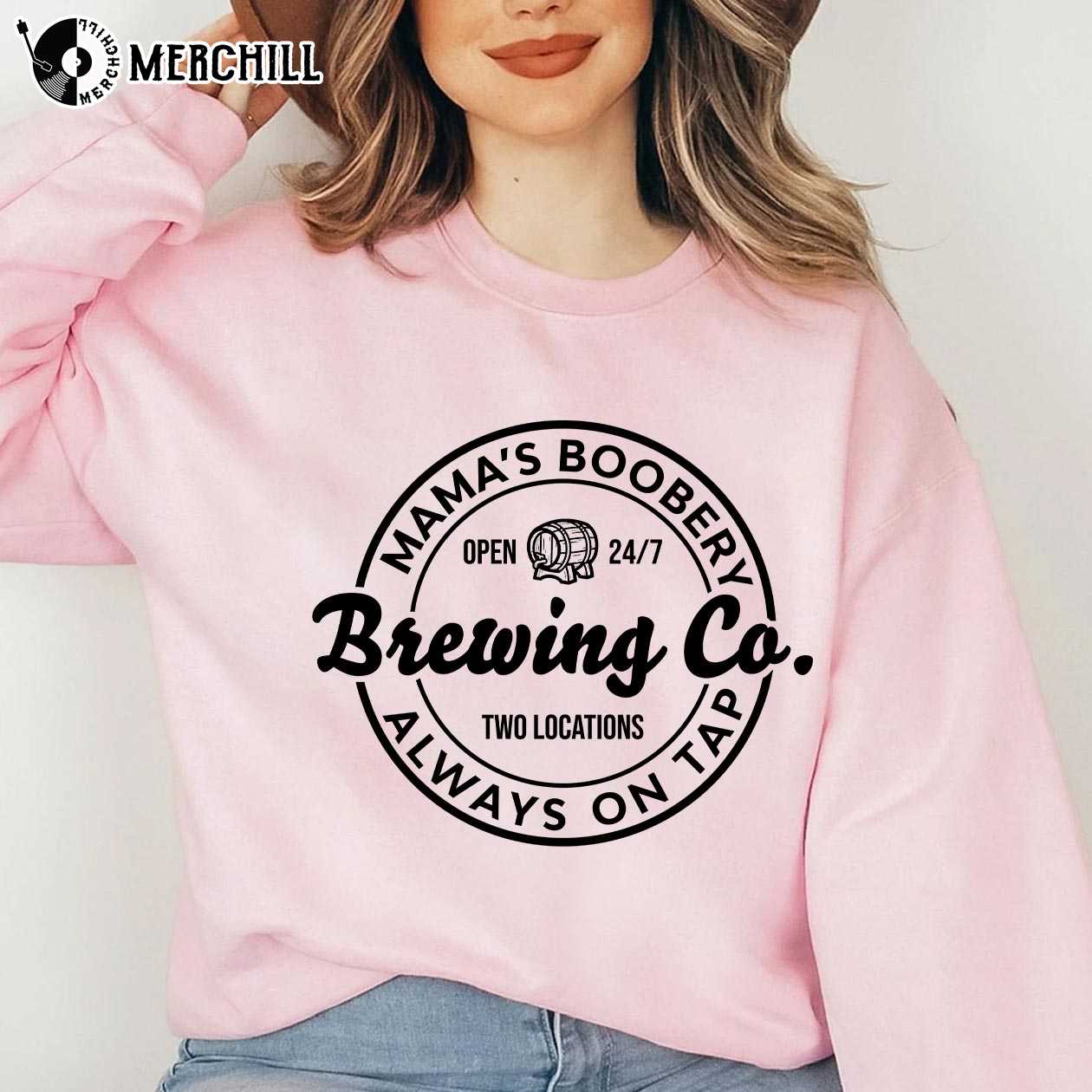 Mama’s Boobery Nursing Sweatshirt Mother’s Day Gift For New Mom