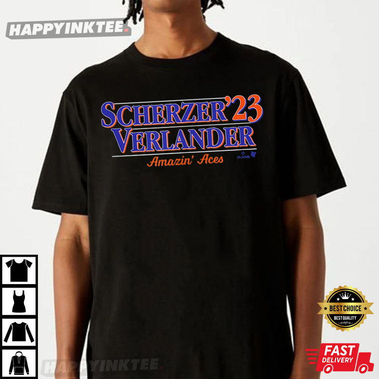 Max Scherzer Vs Justin Verlander ’23new York Baseball T-shirt