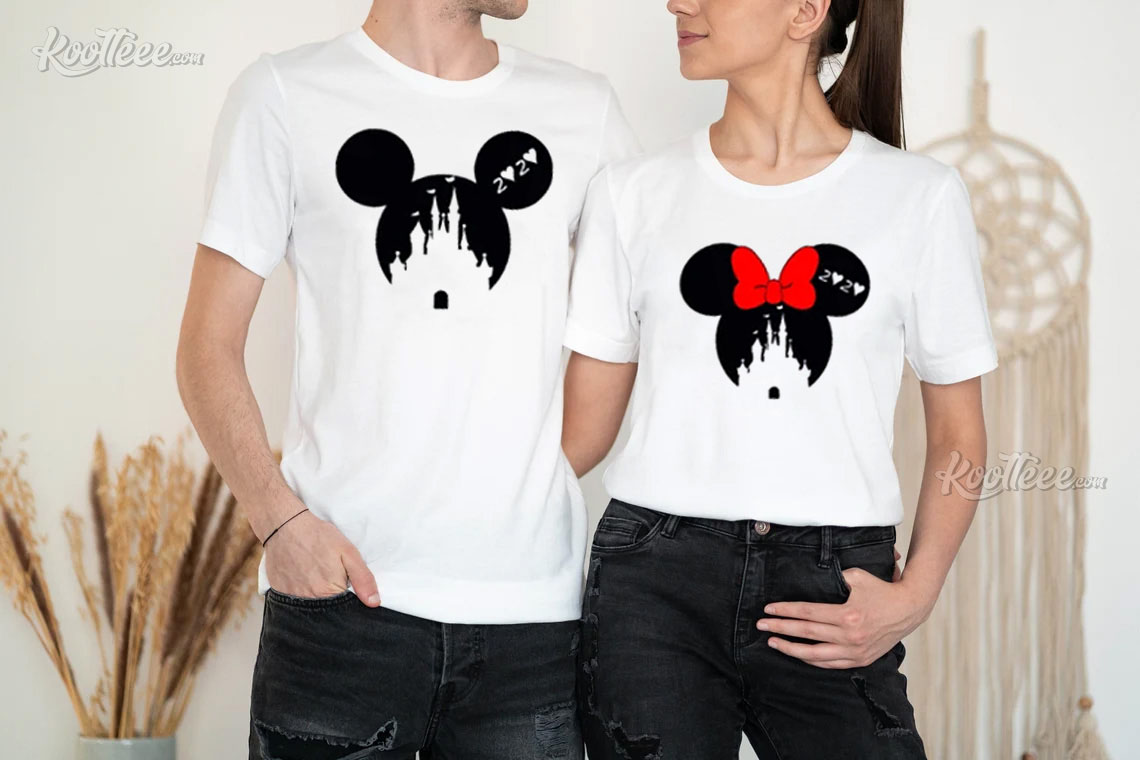 Mickey And Minnie Mouse Valentine’s Day Gift Couples Shirts