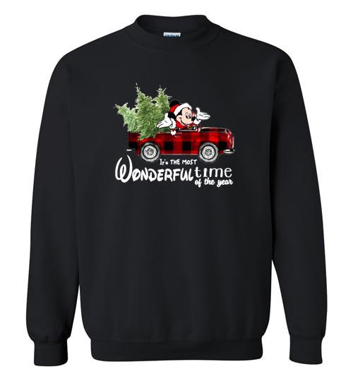 Mickey Mouse It S The Most Wonderful Time Of The Year Christmas Crewneck Sweatshirt
