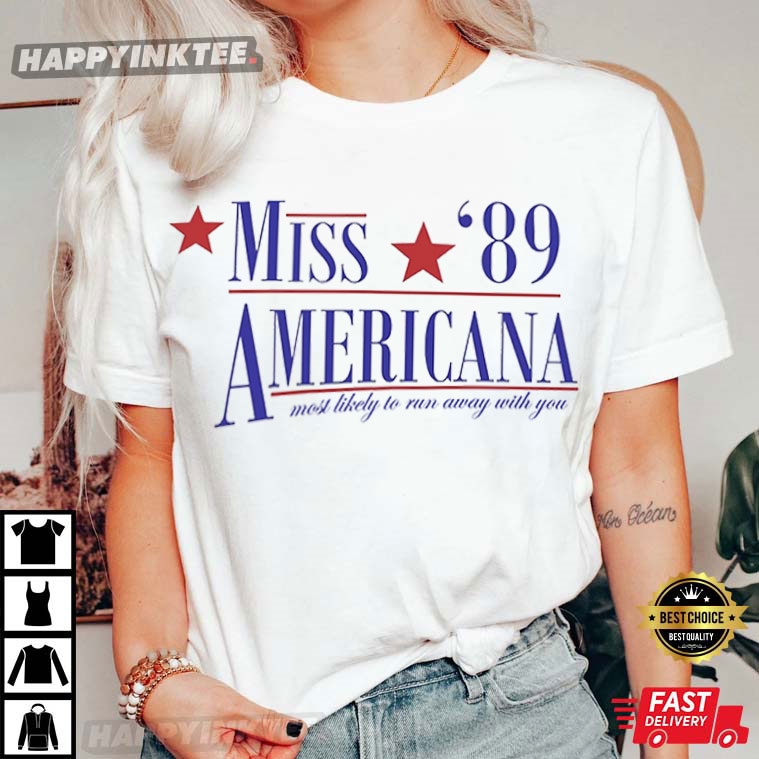 Miss Americana ’89 Swiftie Campaign Election 2024 T-shirt