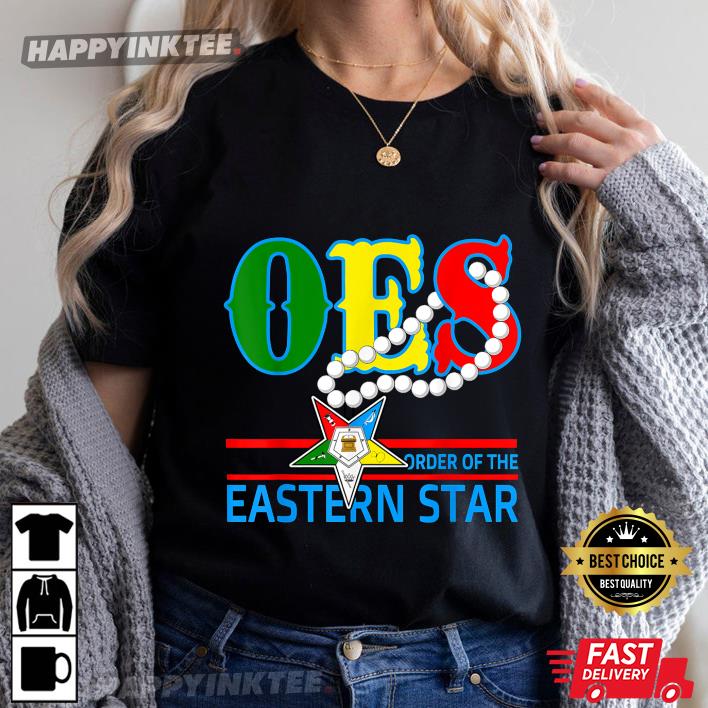 Mother’s Day Gift Oes Star Necklace Order Of The Eastern Star T-shirt