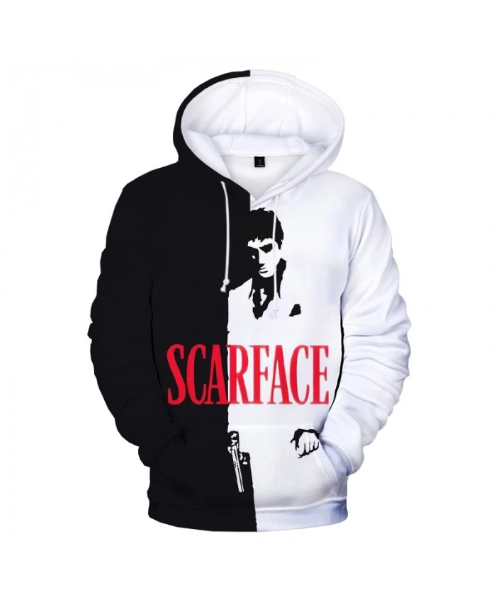 Movie Scarface 3d Print Hoodie Sweatshirts Tony Montana Print Harajuku