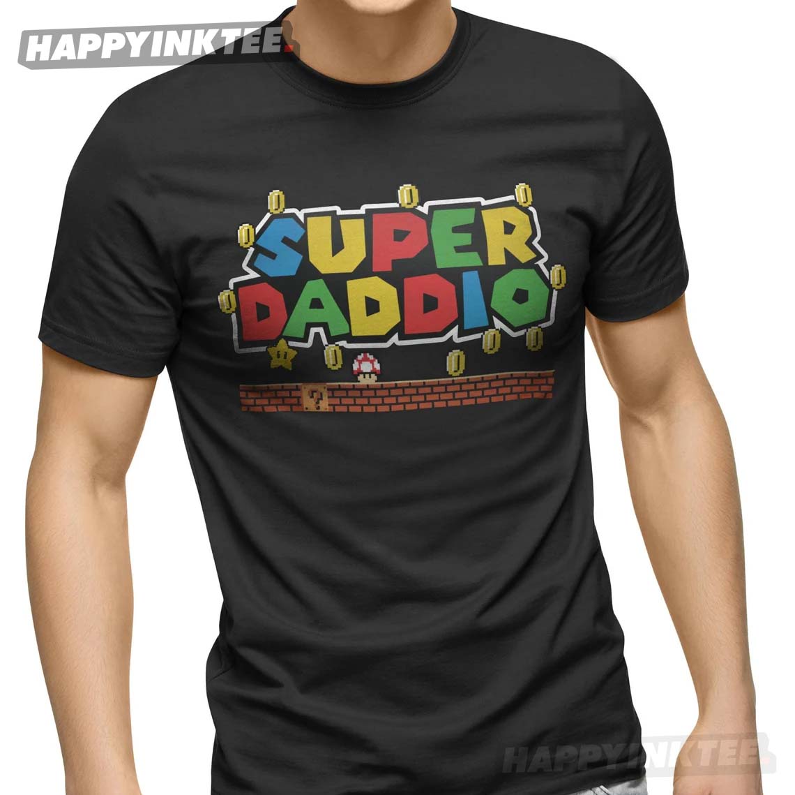 New Super Daddio Men’s Fathers Day Gift For Dad T-shirt