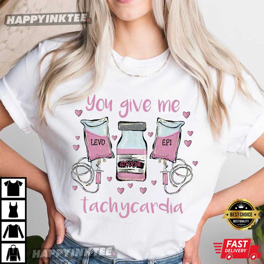 Nurse Pharmacist Critical Care Rn Valentine’s Day T-shirt