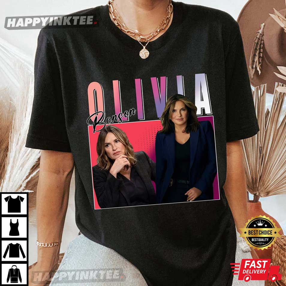 Olivia Benson Law And Order Series 90’s Vintage T-shirt
