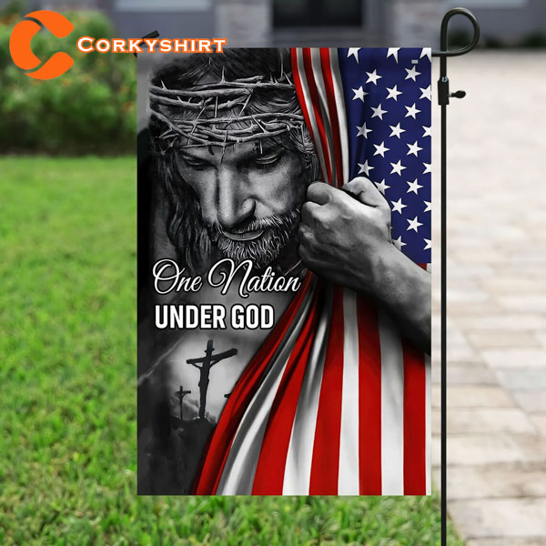 One Nation Under God America Jesus Christian’s God Flag