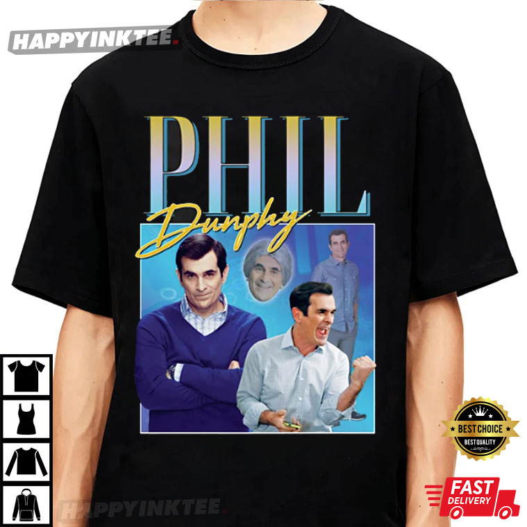 Phil Dunphy Homage Top Funny Tv Show Retro 90’s T-shirt