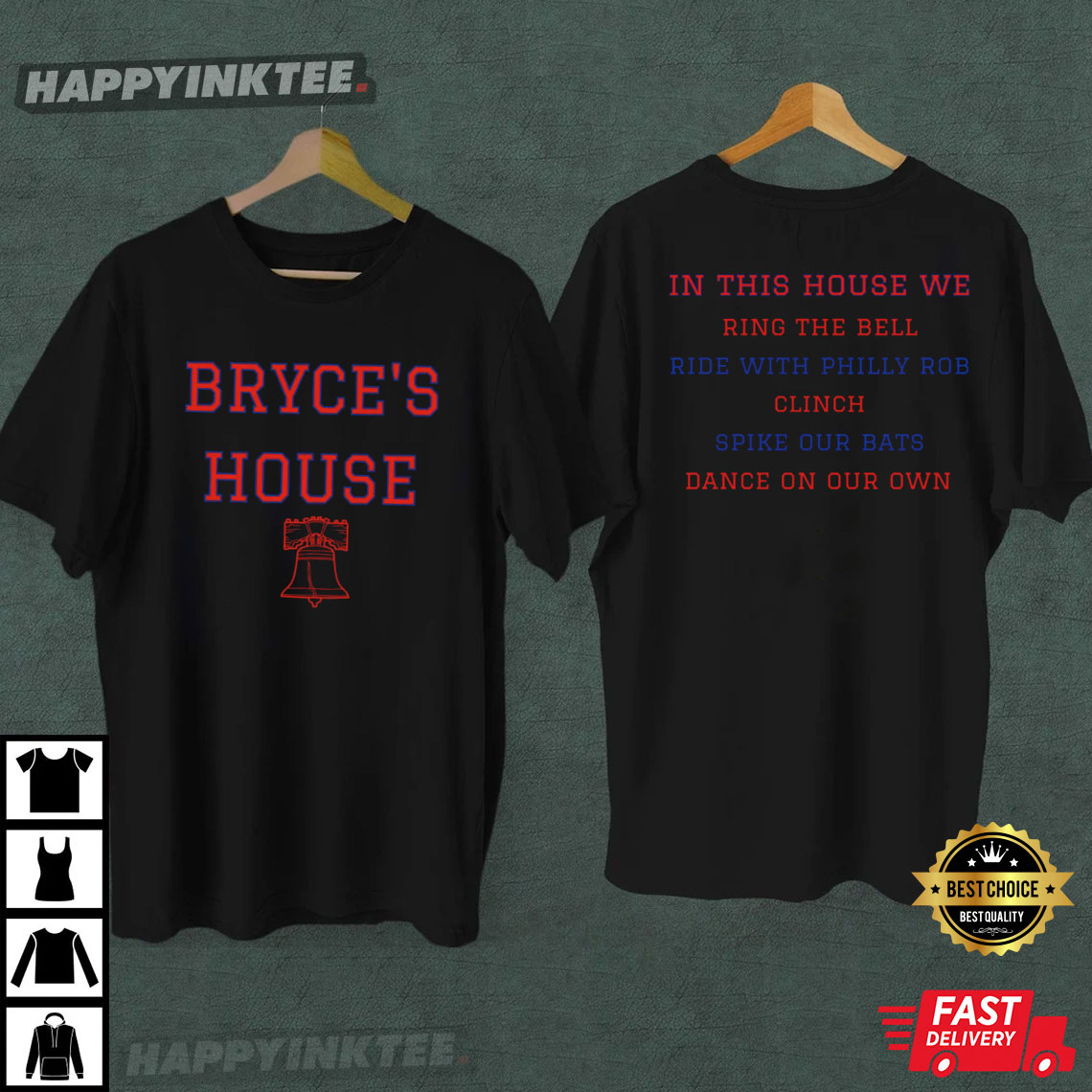 Philadelphia Phillies Bryce’s House Baseball World Series Gifts T-shirt