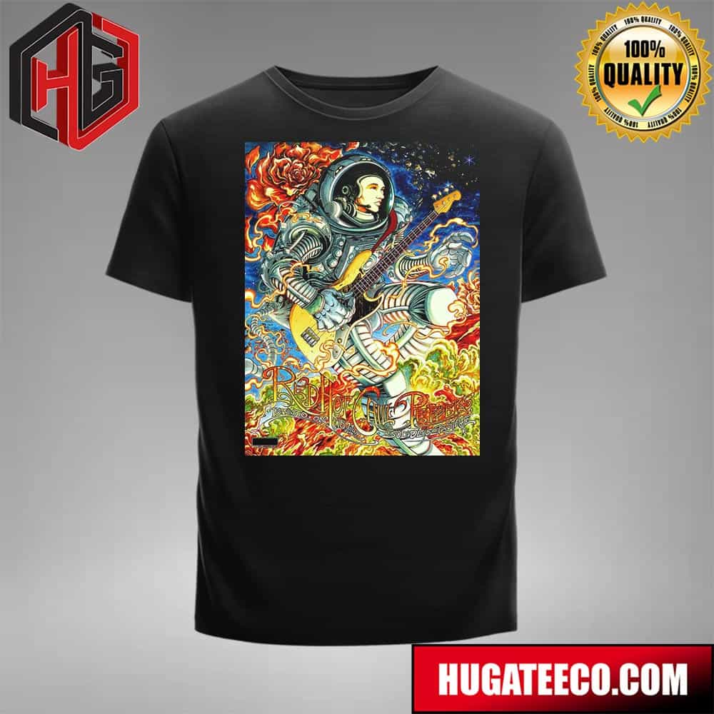 Poster For Tonight’s Toronto At Budweiser Stage Stop Of The Red Hot Chili Peppers Unlimited Love 2024 Tour On 15th July 2024 T-shirt