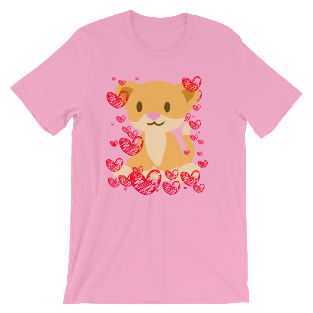 Puma Love Funny Cute Animal Best Unisex Shirt Valentineâs Day Cool Hearts Romantic Holiday Tee 