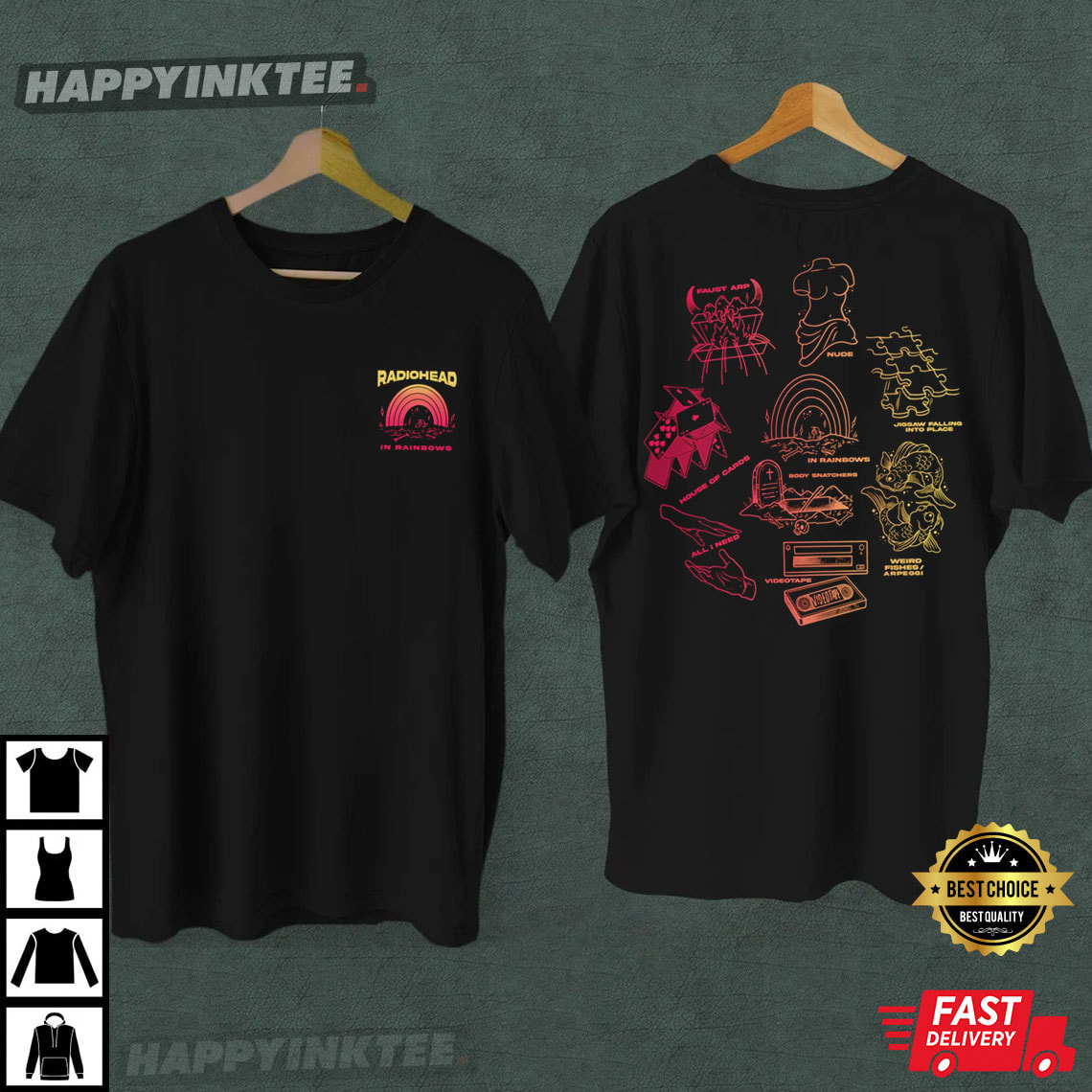 Radiohead’s In Rainbows Fan Gift T-shirt