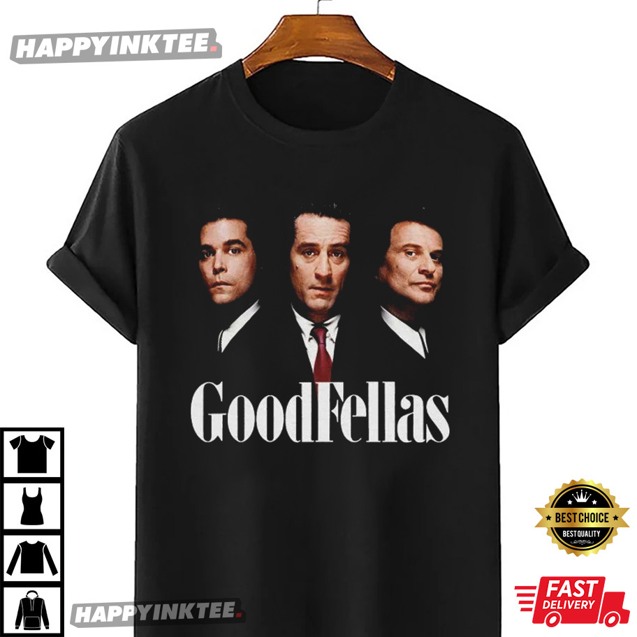 Ray Liotta 1954-2022, Goodfellas Three Wise Men 90’s Gangster Movie Black Tee T-shirt