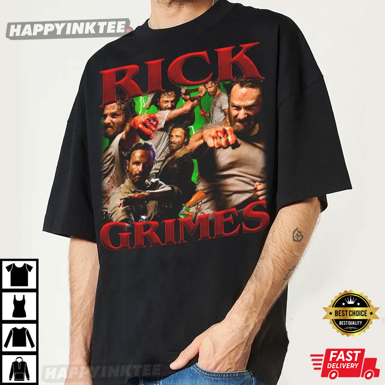Rick Grimes Walking Dead Tv Series Vintage 90’s T-shirt
