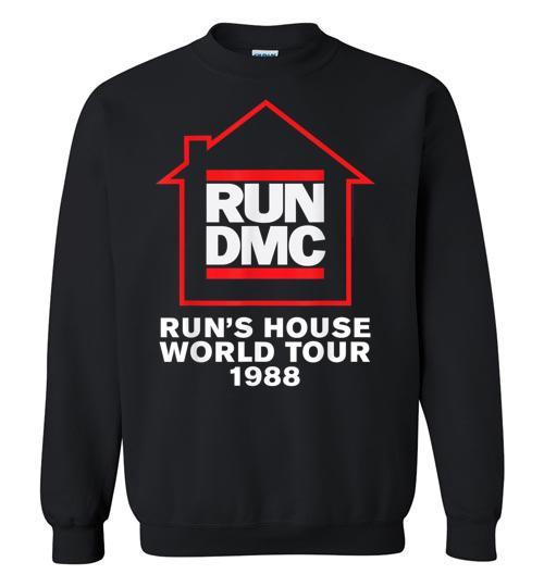 Run Dmc Official Runs House World Tour 1988 Crewneck Sweatshirt