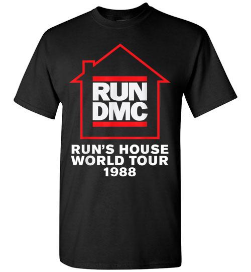 Run Dmc Official Runs House World Tour 1988 Shirt