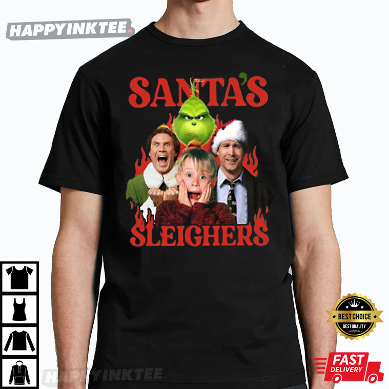Santa’s Sleigher Friends Ugly Chirstmas Gift T-shirt