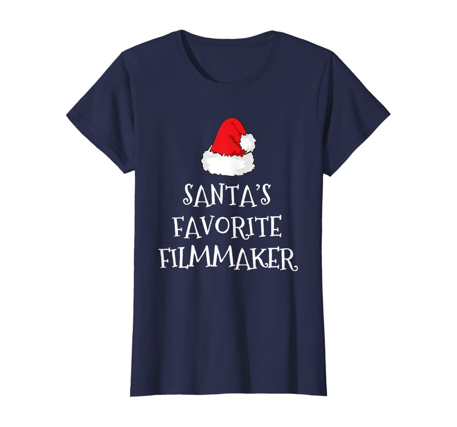 Santas Favorite Filmmaker Christmas Funny Gift T Shirt
