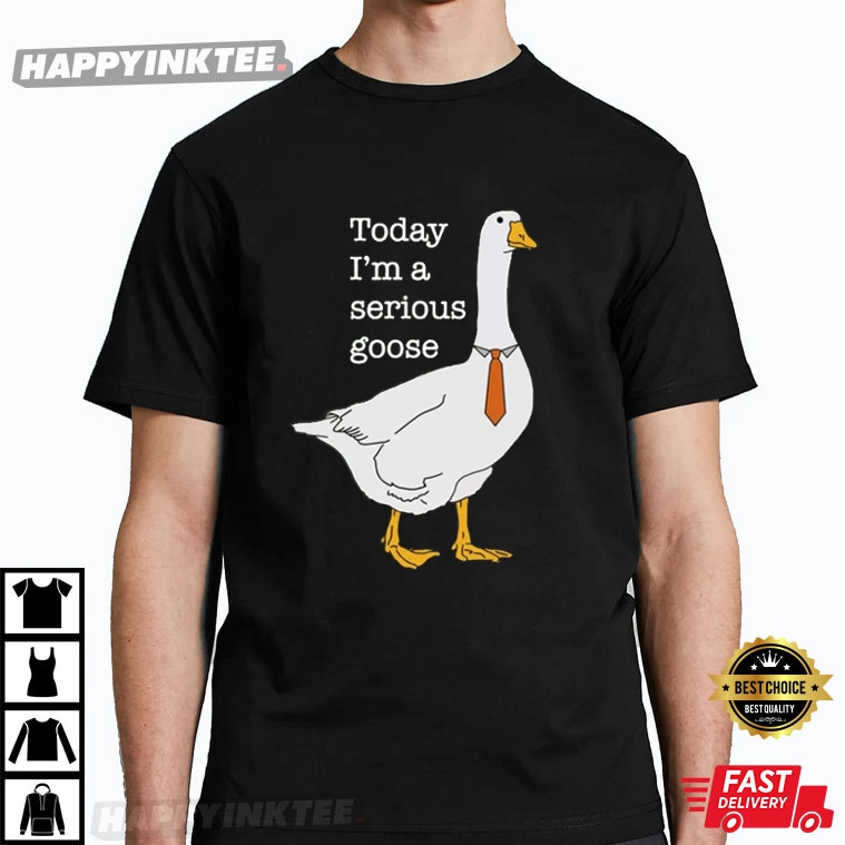 Silly Goose Today I’m A Serious Goose Funny T-shirt