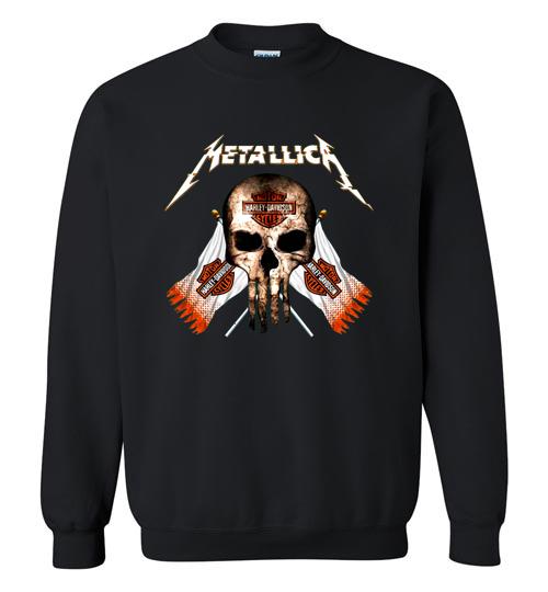 Skull Metallica Motor Harley Davidson Cycles Crewneck Sweatshirt 20363887
