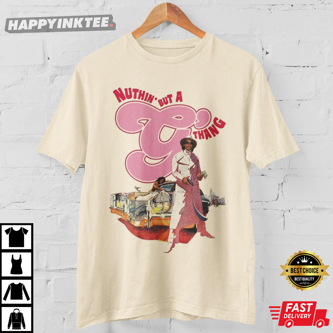 Snoop Dogg Inspired Nuthin’ But A “g” Thang Vintage 90’s Comic Style T-shirt
