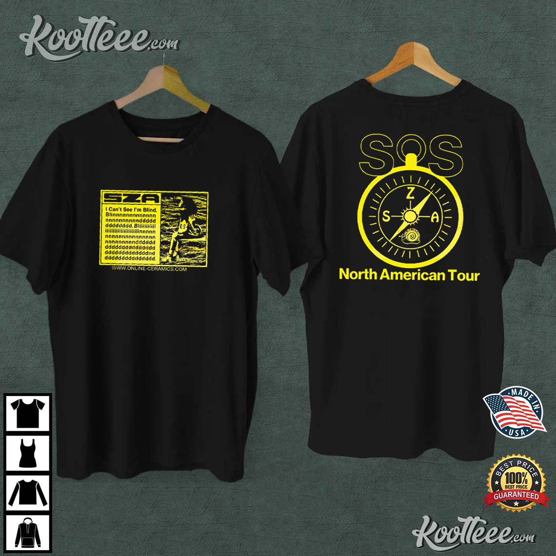 Sza I Can’t See I’m Blind North America Tour T-shirt