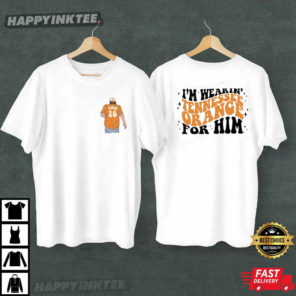 Tennessee Volunteers I’m Wearing Orange For Him T-shirt