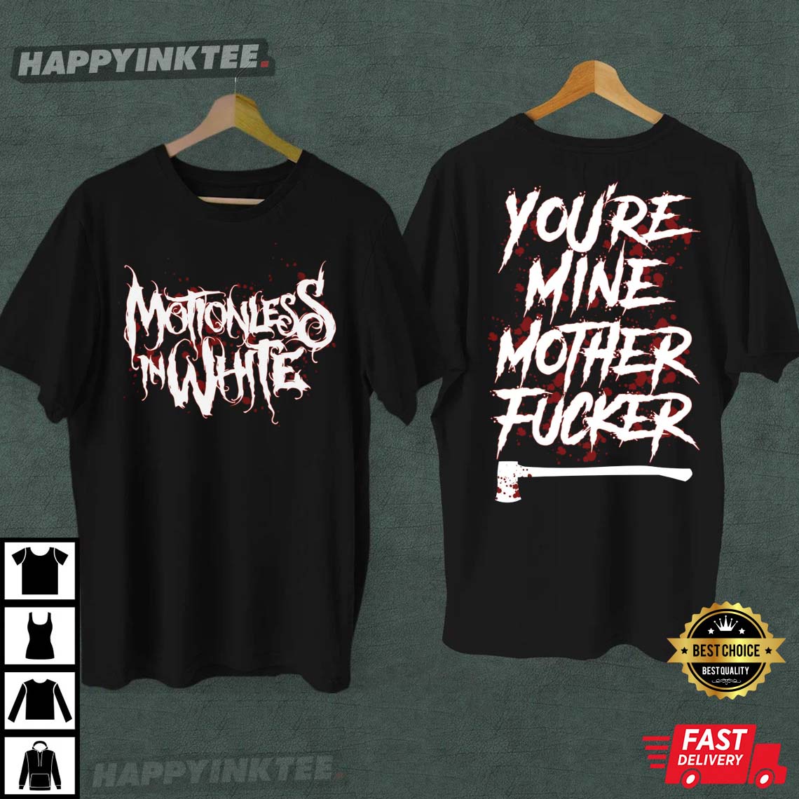 The Trinity Of Terror Tour Motionless In White You’re Mine T-shirt