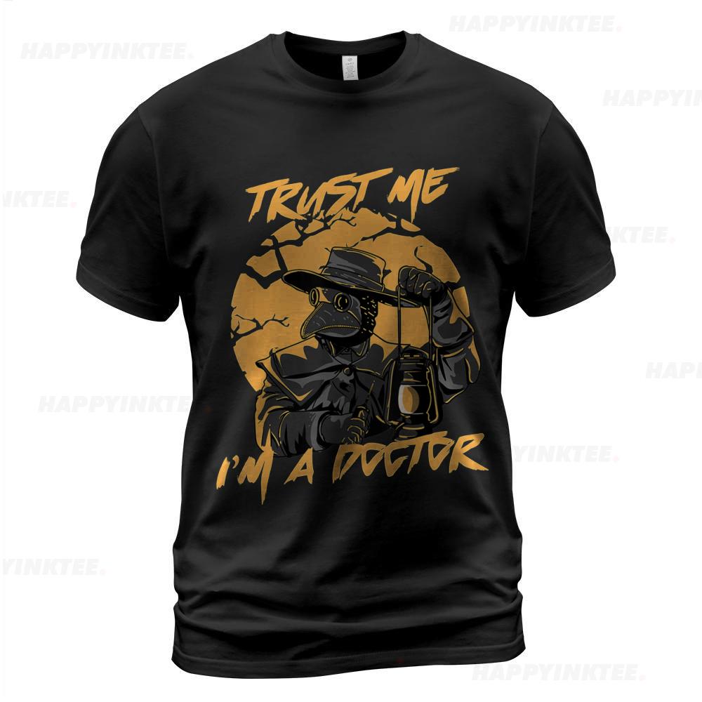 Trust Me I’m A Doctor Steampunk Medieval Raven Plague Doctor T-shirt