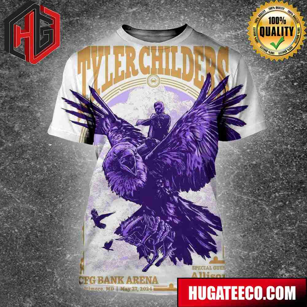 Tyler Childers Poster For Tonight’s Gig May 27th 2024 At Cfg Bank Arena In Baltimore Md With Special Guest Allison Russell All Over Print Shirt