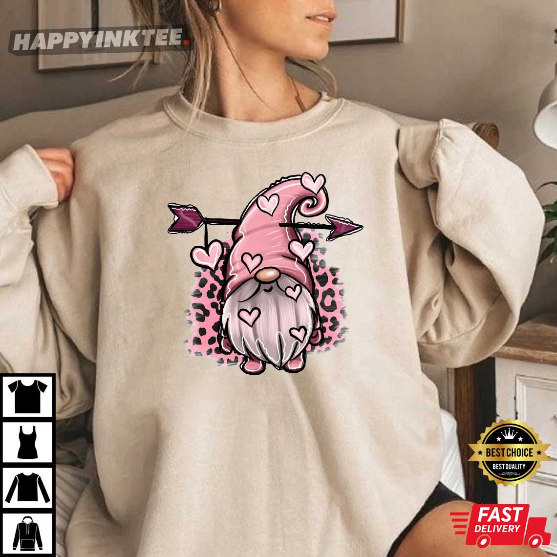 Valentine’s Day Love Gnomes Cute T-shirt