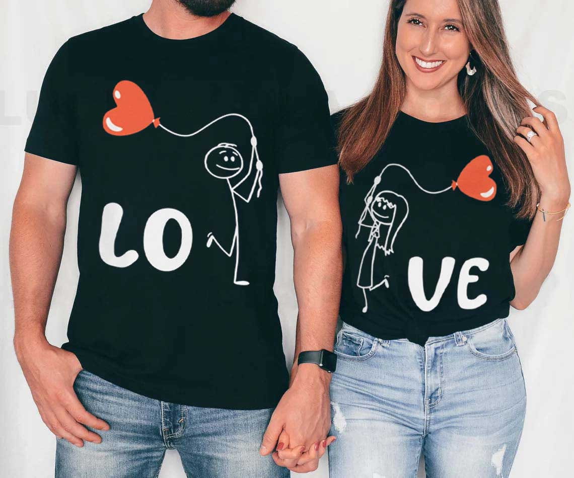 Valentine’s Day Matching Couple Shirts