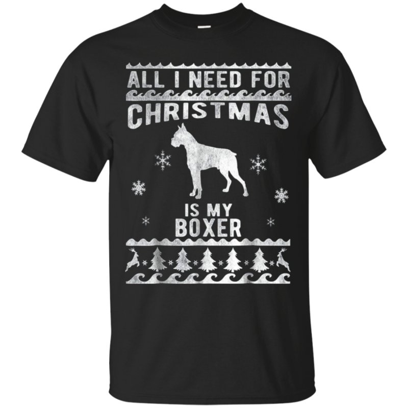 Vintage Christmas Style Boxer Dog Funny Tshirt, Hoodie, Tank