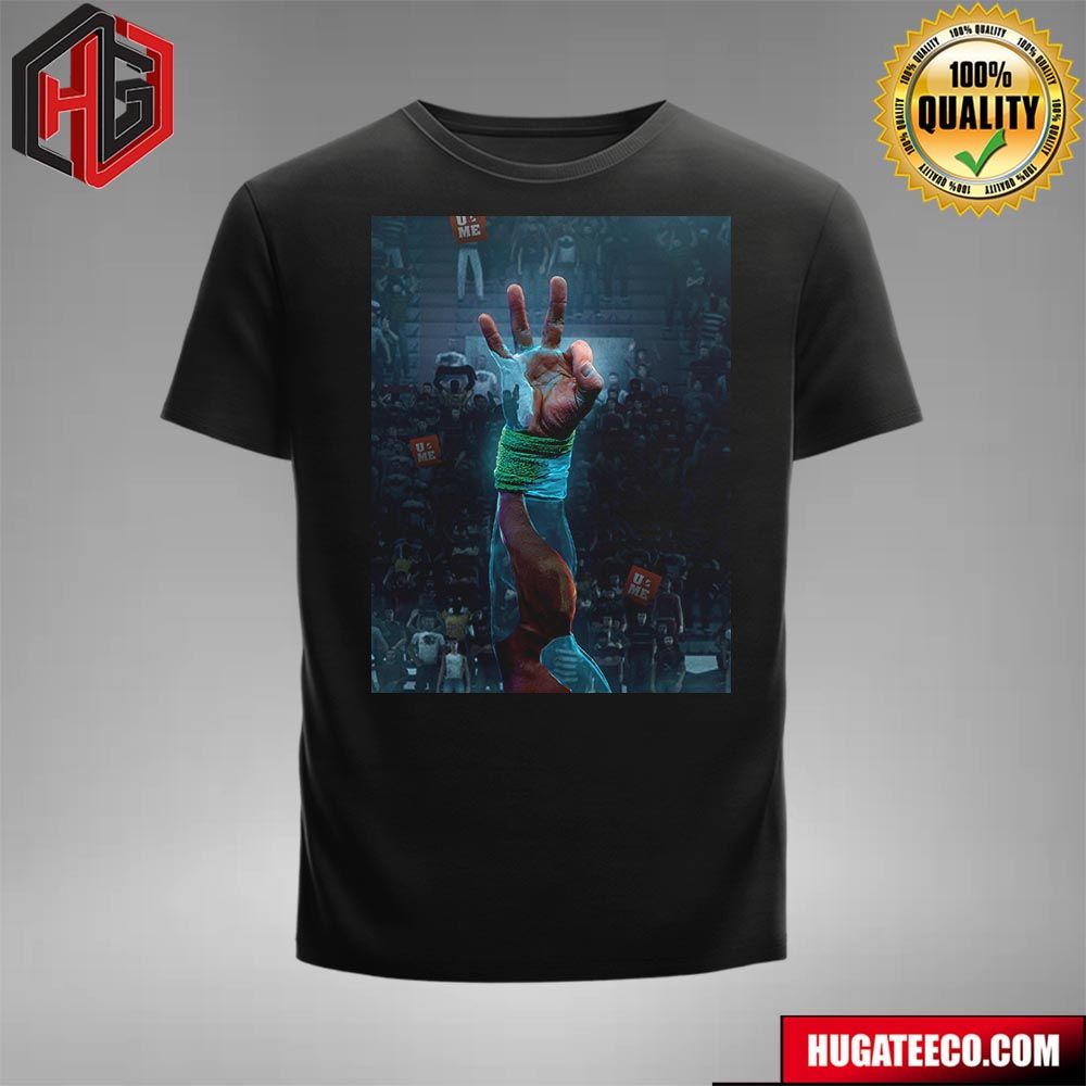 We Grew Up With You John Cena Even Tho You’re Invisible We See You Thank You For Everything Wwe T-shirt