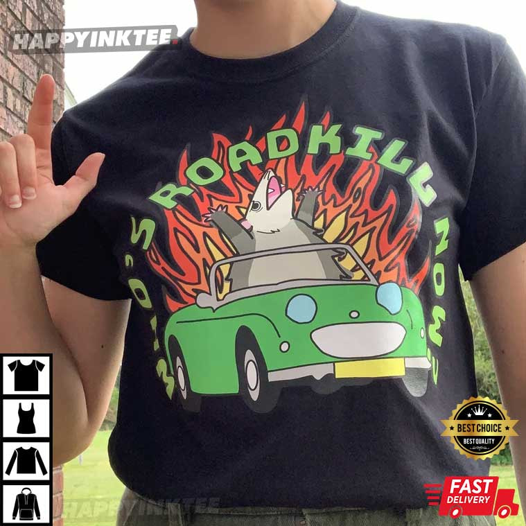 Who’s Roadkill Now Opossum Funny Possum Driving T-shirt