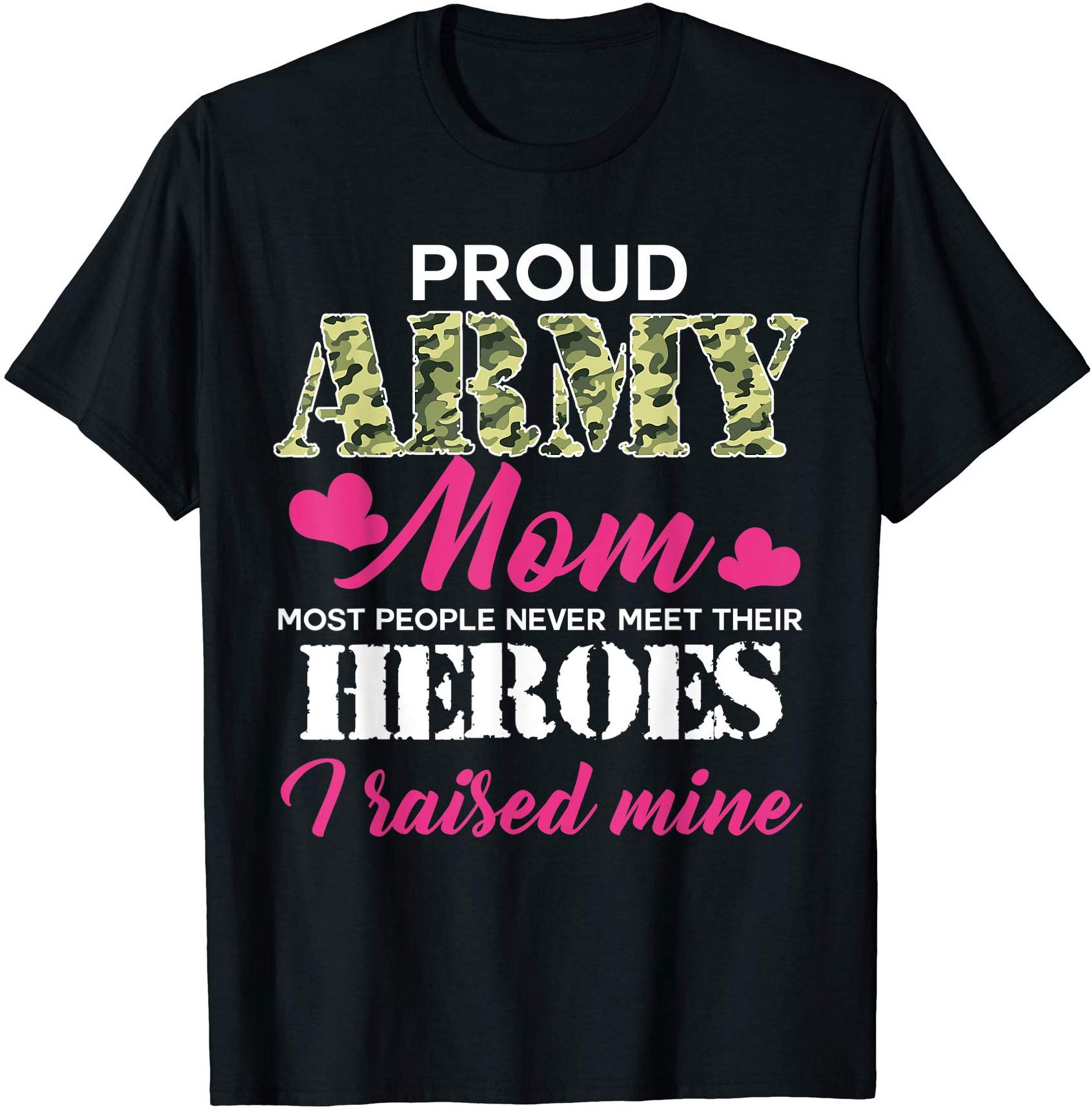 Womens Proud Army Mom – Hero Army T-shirt