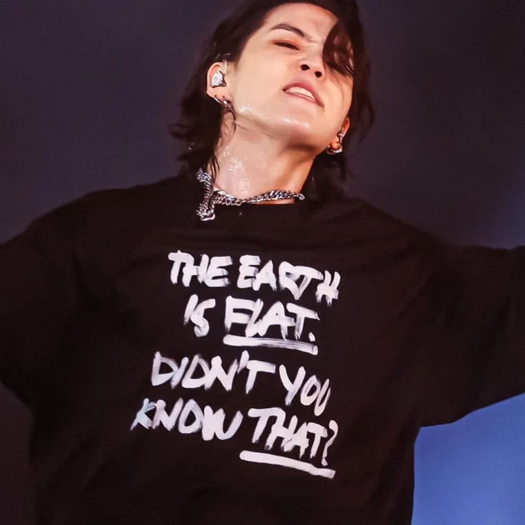 Yoongi Suga The Earth Is Flat Didn’t You Know That T-shirt